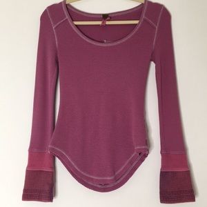 Free People collector Thermal Henley Snaps XS